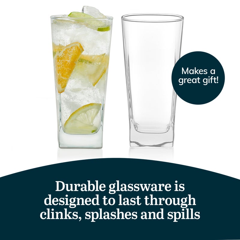 Libbey City Tumbler Glasses, 14.3-ounce, Set of 8 - Image 5